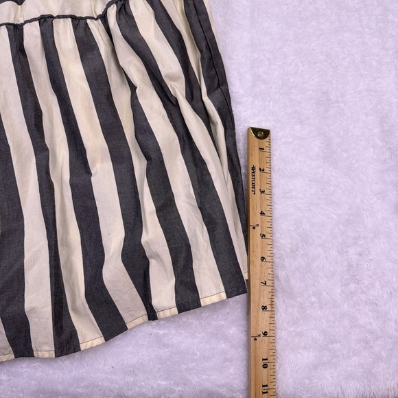 NWT 'Who What Wear' One Shoulder Sundress Womens XS Black/White Stripe w/Pockets - Picture 11 of 11